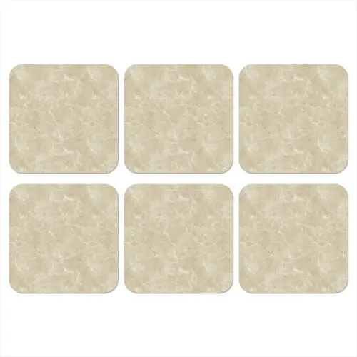 Lichtbeige - Marmer - Diffusie adering onderzetter kurk middel 366 -3d