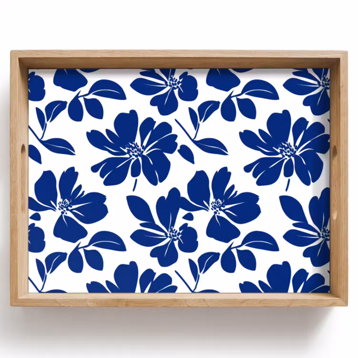 Dienblad - Floraal - Modern - Blauw