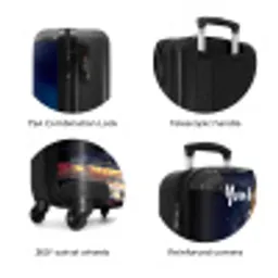 Rijzende raket NBS - Handbagage koffer - Kinderen Unisex middel zzzzzzzbolletjes_ENG