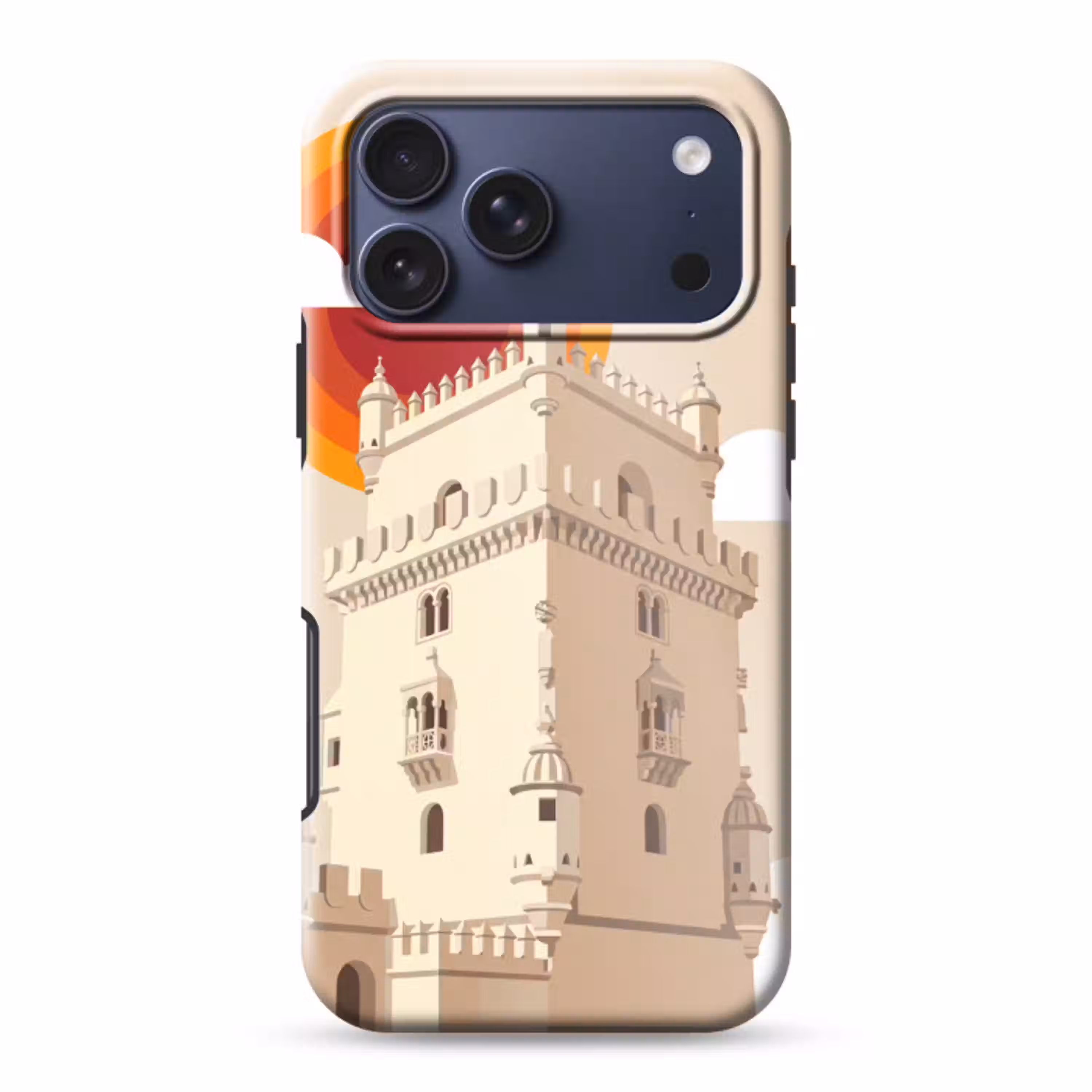 Toren - Rivier - Architectuur - Modern - Oranje Toughcase MagSafe Apple iPhone 17 Pro Max klein -3d