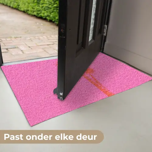 Palmbomen - Modern - Roze Deurmat klein -USP_NL
