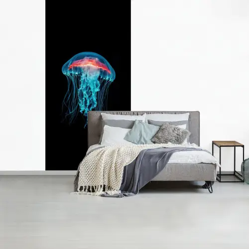 Kwal - Tentakels - Blauw - Licht fotobehang vinyl groot -slaapkamer