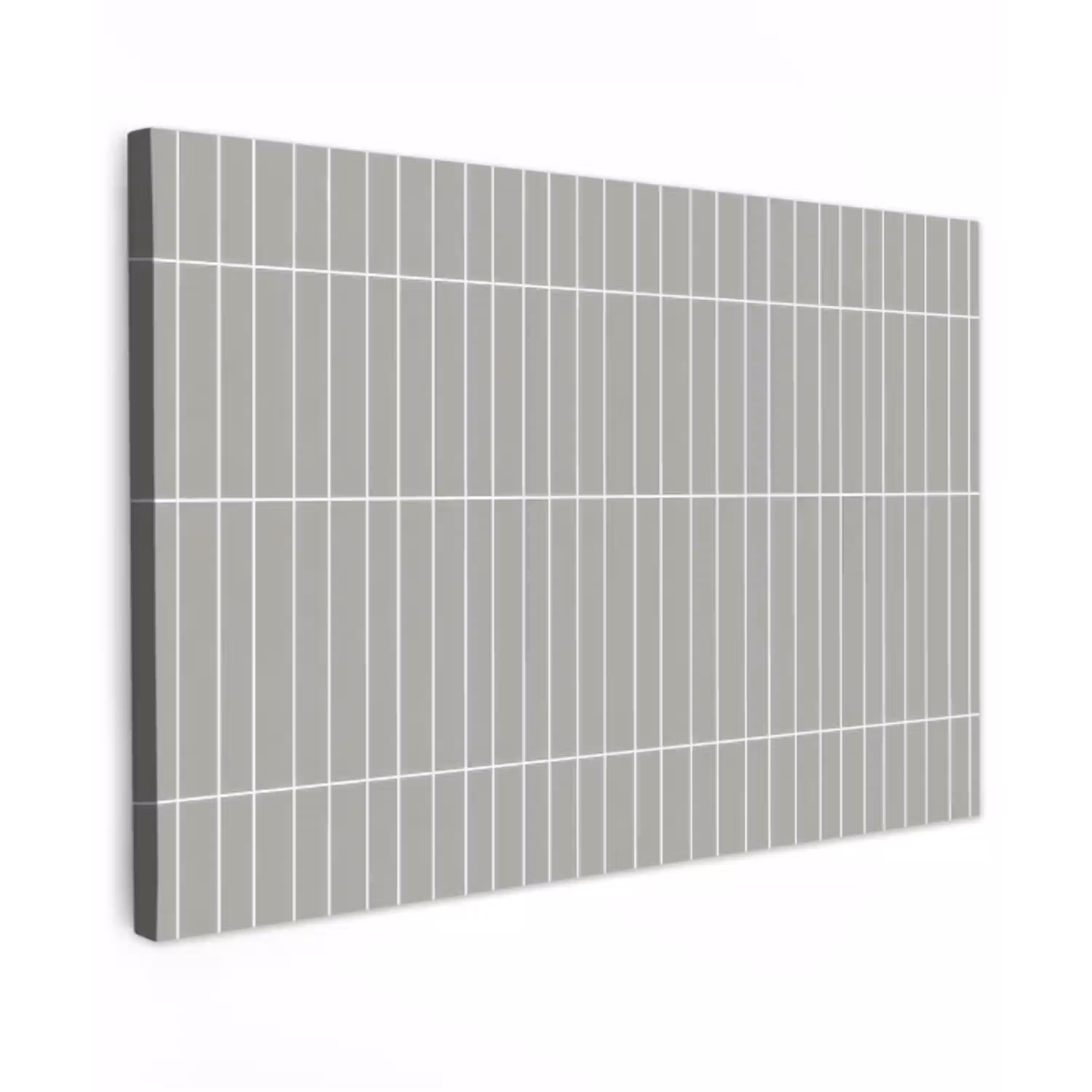 Wandtegel - Verticaal - Lichtgrijs canvas 2cm klein 34 -z3d