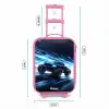 Monstertruck raast door lichtsnelheid Kinderkoffer - Roze klein -productfoto_formaten