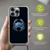 Krab - Delfts blauw - Dieren Hoesje iPhone 16 Pro Max met koord klein -sfeer2_NL