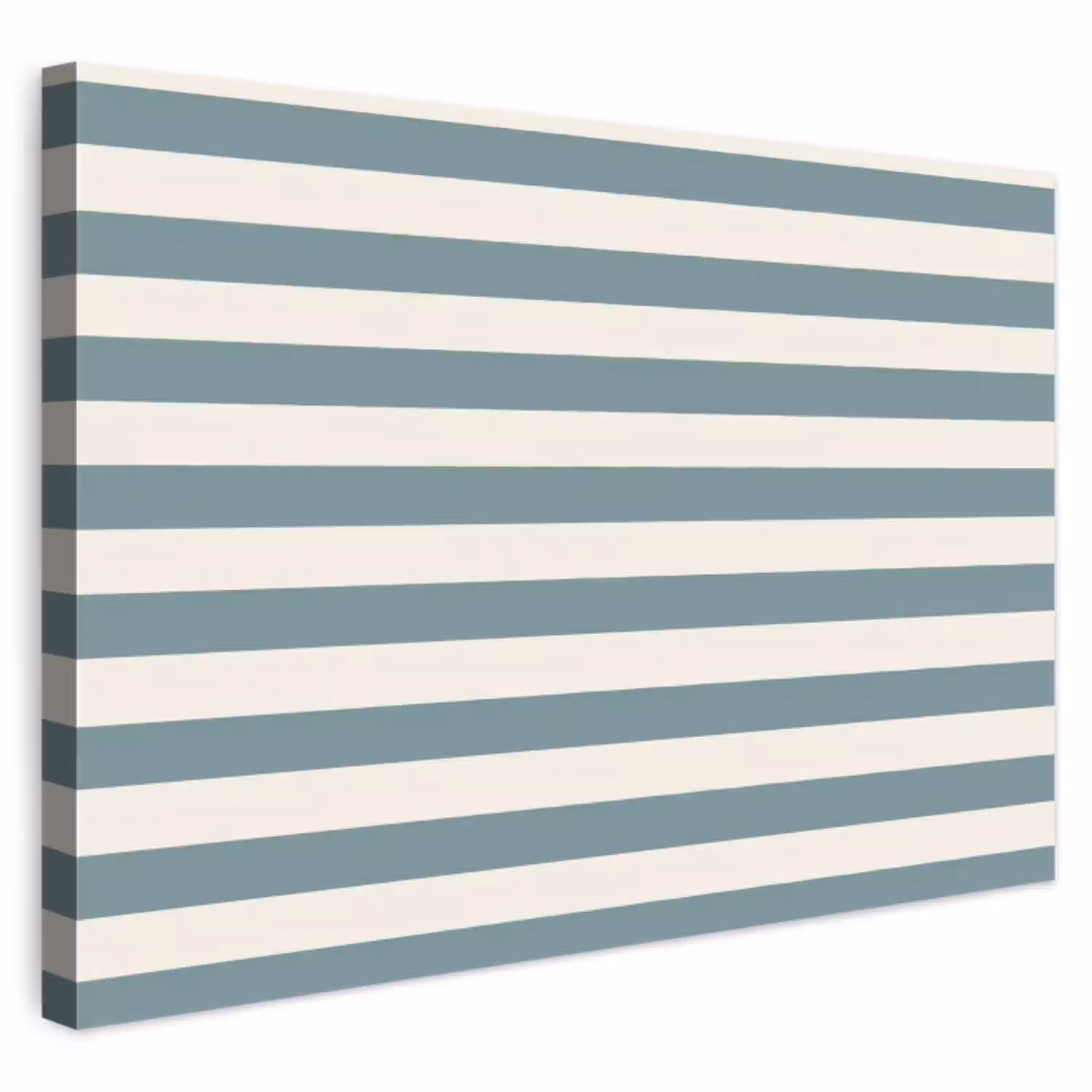 Strepen - Modern - Blauw canvas 2cm klein 34 -3d