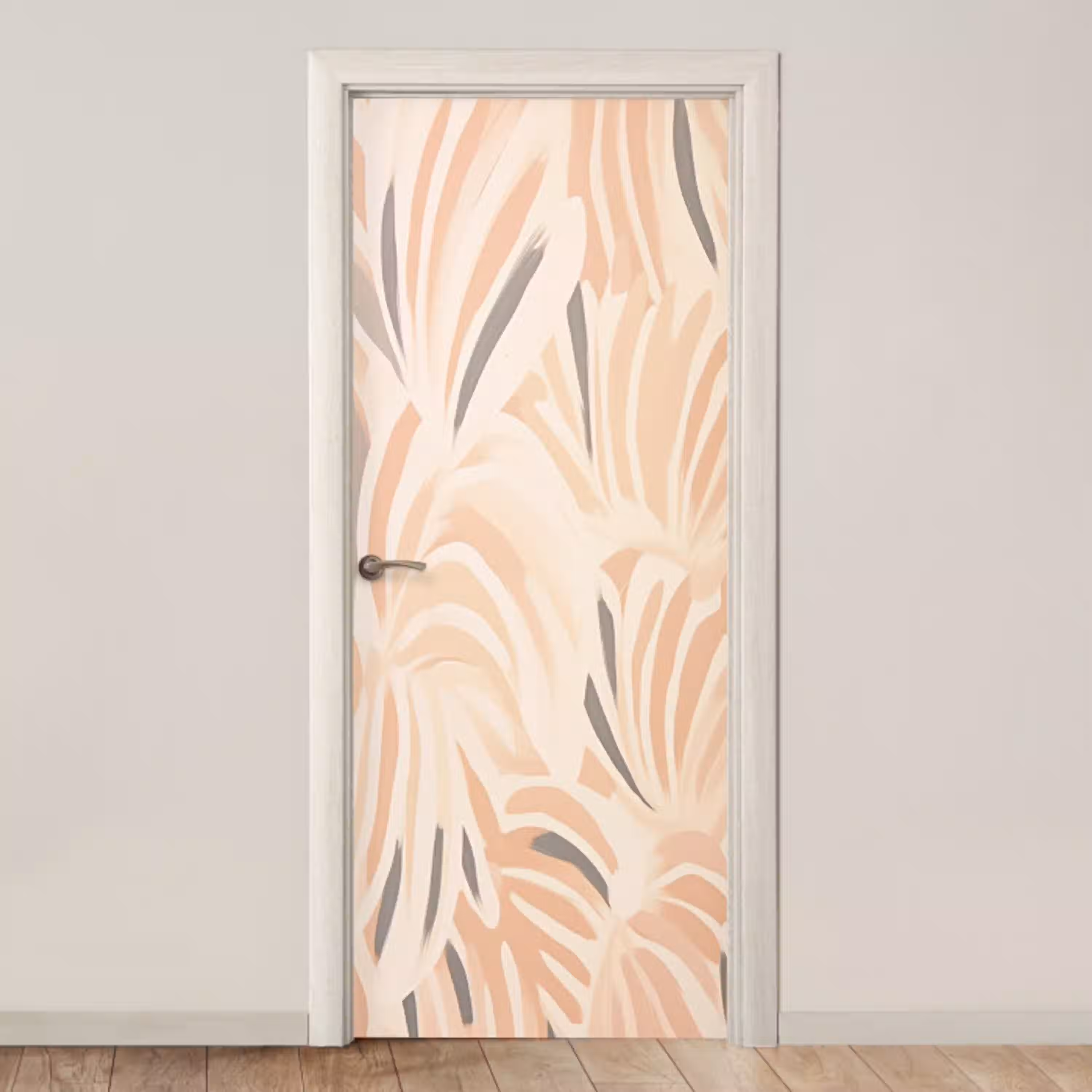 Pastel - Kunst - Abstract deurposter klein -3d_beige