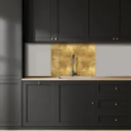 Industrieel - Textuur - Goud keuken achterwand 2 middel 865 -sfeer1
