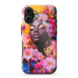 Kleurrijk - Bloemen - Vrouw - Zon Toughcase MagSafe Apple iPhone 17 klein -3d