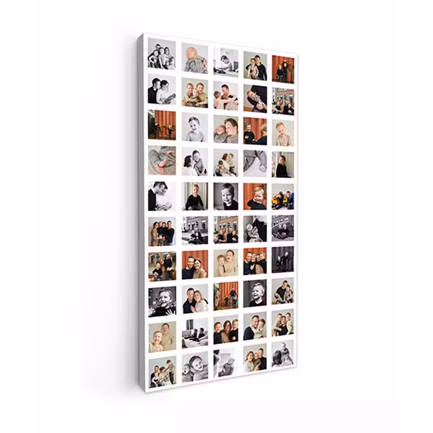 Canvas collage - Staand - 50 foto's