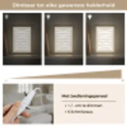Japandi - Vintage - Japandi - Wit Light Box met kabel (Tafellamp) klein -USP_dimbaarNL