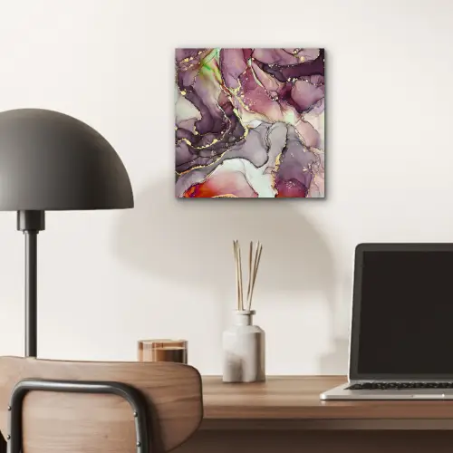 Marmer - Rood - Paars - Goud aluminium wit klein -sfeer5