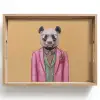 Panda - Pak - Zonnebril - Blauw Dienblad Rechthoek middel -z3d_shopping