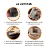 Bloemen - Paars - Bijen Inductie beschermer vinyl 3mm klein -zzzzzzz-td-werking