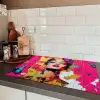 Vrouw - Abstract - Kleurrijk Inductie beschermer vinyl 3mm klein -sfeer3