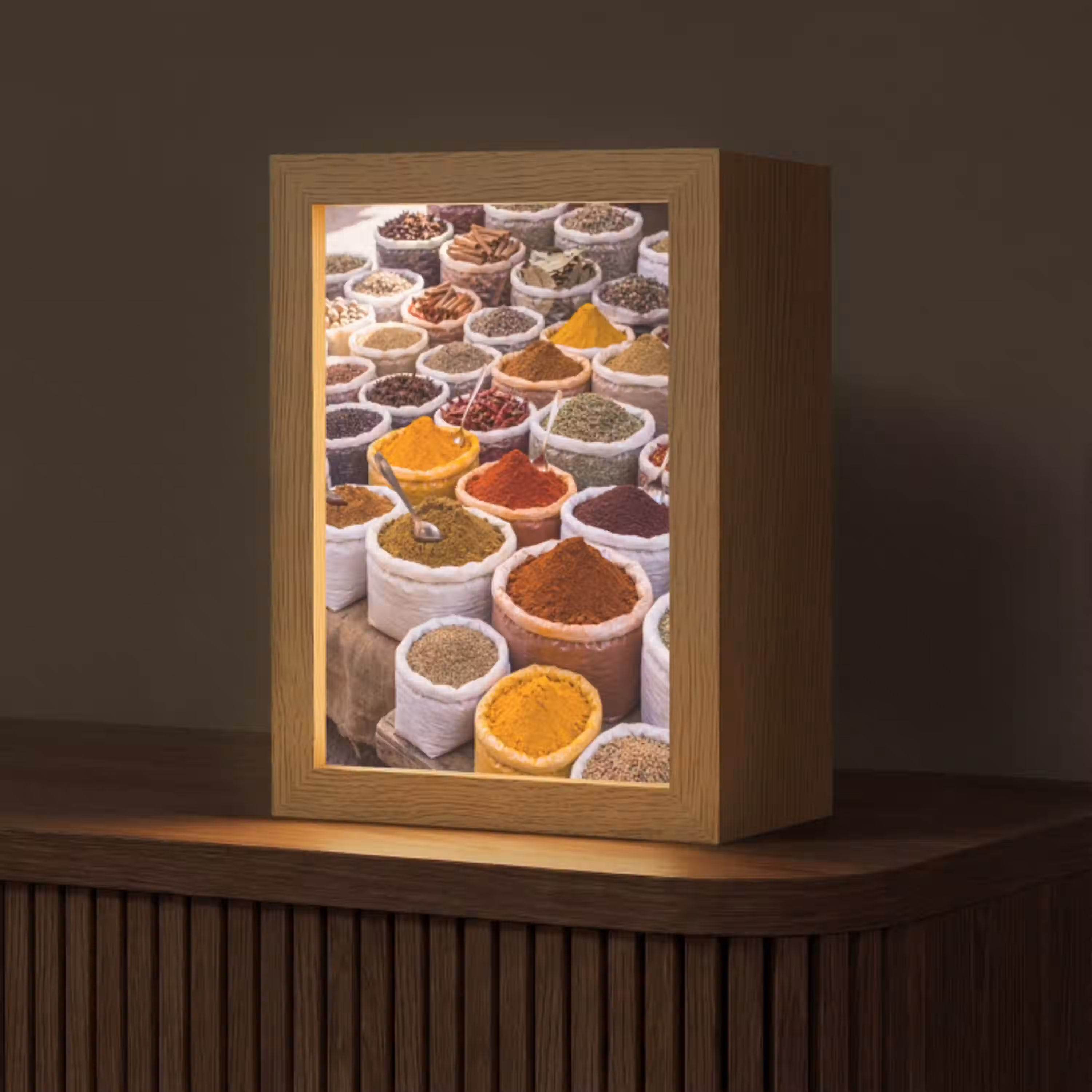 Kruiden - Markt - Eten Light Box met kabel (Tafellamp) klein -z3d_website