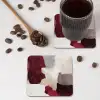 Abstract - Kleurbakken - Rood onderzetter kurk middel -sfeer2