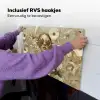 Vrouw - Bloemen - Zonnebril - Wit Inductie beschemer met haakjes klein -ky-ophangen-nl