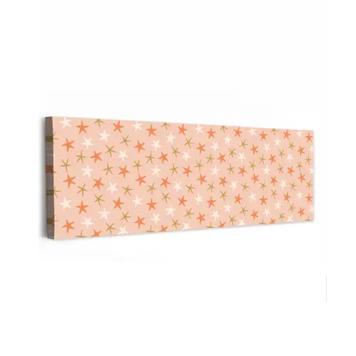 Zee - Dieren - Roze - Zeesterren canvas 2cm klein 828 -z3d