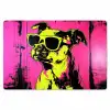 Hond - Zonnebril - Roze - Art Placemat vinyl groot -zzsfeer1_Kitchenyeah-website
