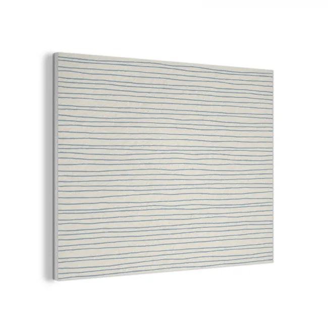 Blauw - Strepen - Beige PET vilt klein 837 -3d