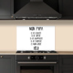 Quotes - Papa is mijn grote held - Spreuken - Papa keuken achterwand spatscherm klein -sfeer1