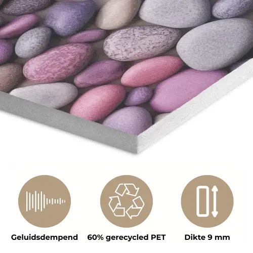 Kiezels - Paars - Roze PET vilt klein 837 -closeup_NL