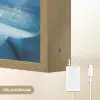 Blauw - Orchidee - Elegeant Light Box met batterij (Wandlamp) middel -USP_websiteoplaadbaarNL