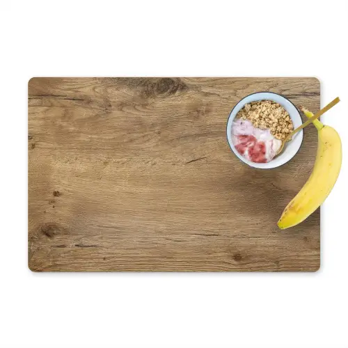 Hout - Bruin - Houtlook Placemat vinyl groot -zzzproduct_Kitchenyeah-website