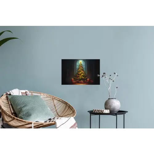 Kerstboom - Cadeau - Kerst - Winter Muursticker klein -plant