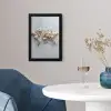 Wereldkaart - Rozen - Roze fotolijst zwart zonder passe partout klein -sfeer4