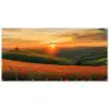 Klaprozen - Bloemen - Heuvels - Zonsondergang Balkonbeschermer Duitsland klein -zz_3d