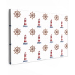 Nautisch - Klassiek - Rood canvas 2cm klein 34 -z3d
