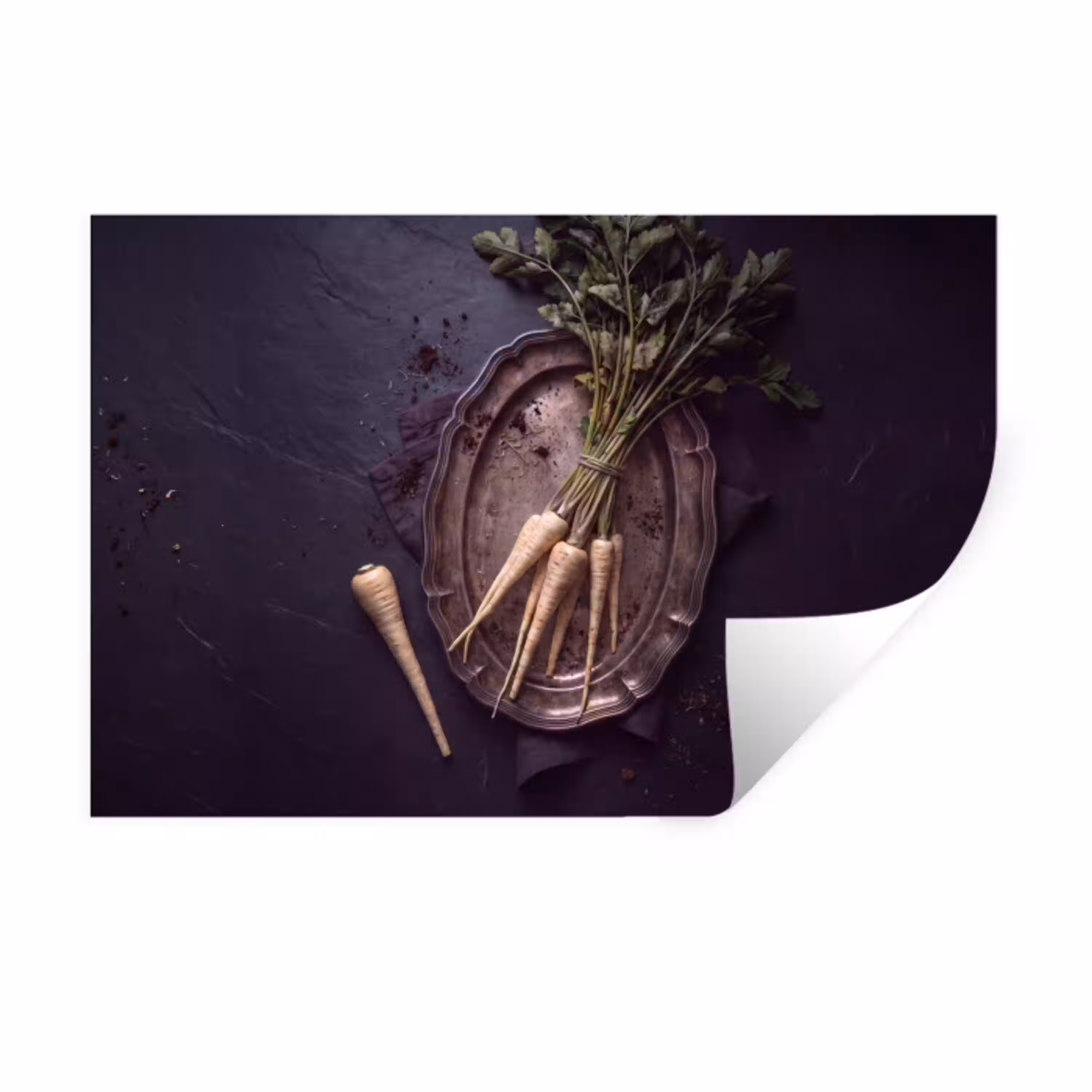 Groenten - Still-leven - Donker Muursticker klein -3d