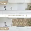 Giraf - Patroon - Beige - Bruin keuken achterwand 2 middel 871 -voor-na_DE
