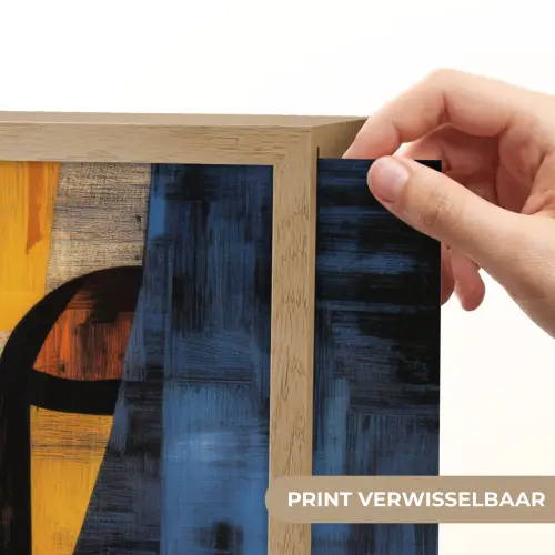 Abstract - Portret - Kleurvakken Light Box met batterij (Wandlamp) middel -USP_websiteprintNL