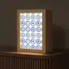 Borden - Bloemen - Patroon - Blauw Light Box met kabel (Tafellamp) klein 925 -z3d_website