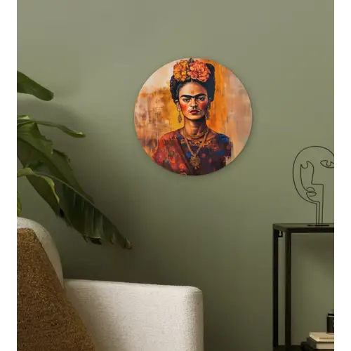 Portret - Sieraden - Schilderachtig Wandcirkel kunststof plaat 5mm dik klein -sfeer3