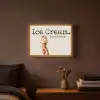 Ice cream - Softijs - Kleurrijk - Kers Light Box met batterij (Wandlamp) middel -sfeer4