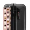 Driekleurige hartjesrijen NBS - Handbagage koffer - Kinderen Unisex middel -slot
