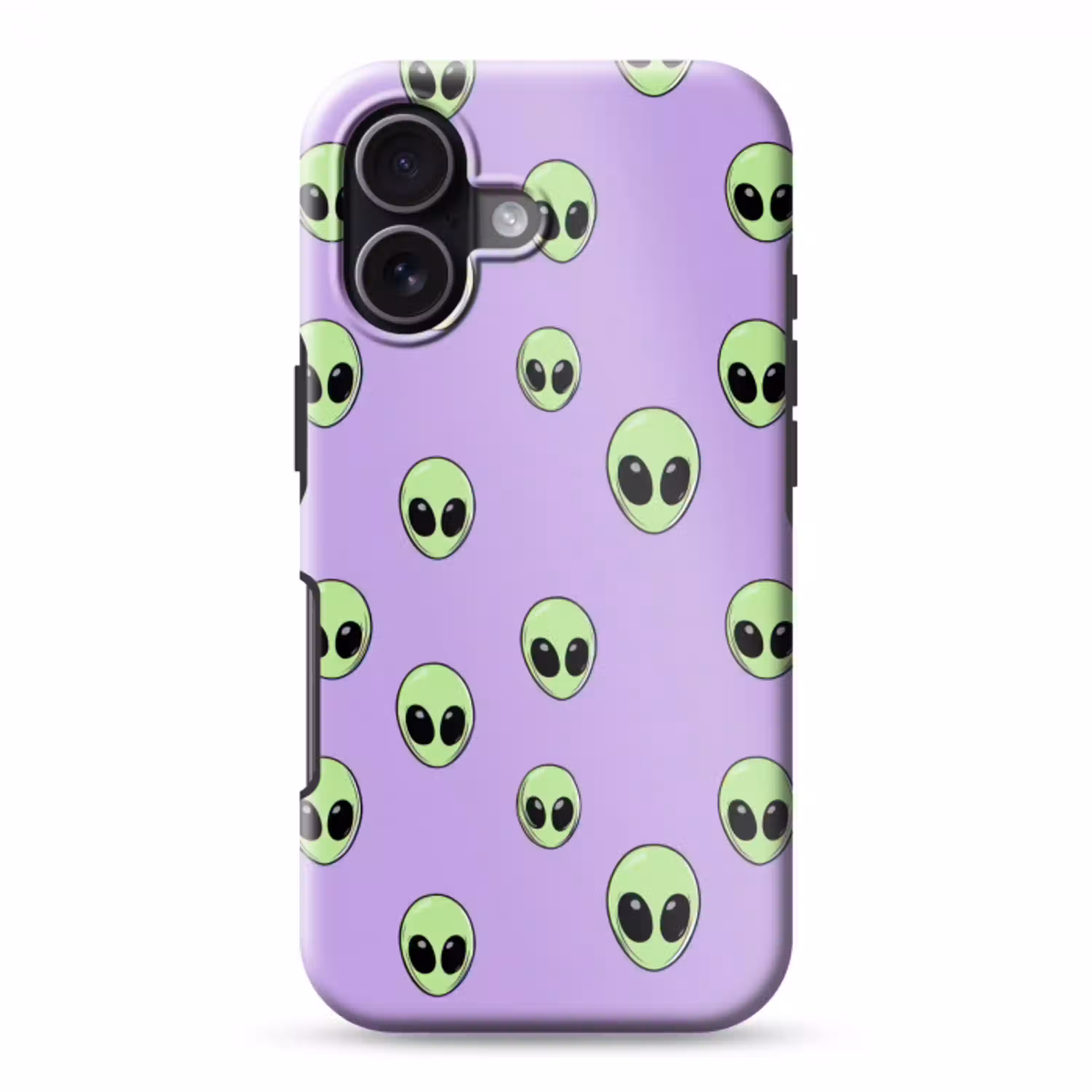 Alien - Retro - Lila Toughcase MagSafe Apple iPhone 17 klein 1017 -3d