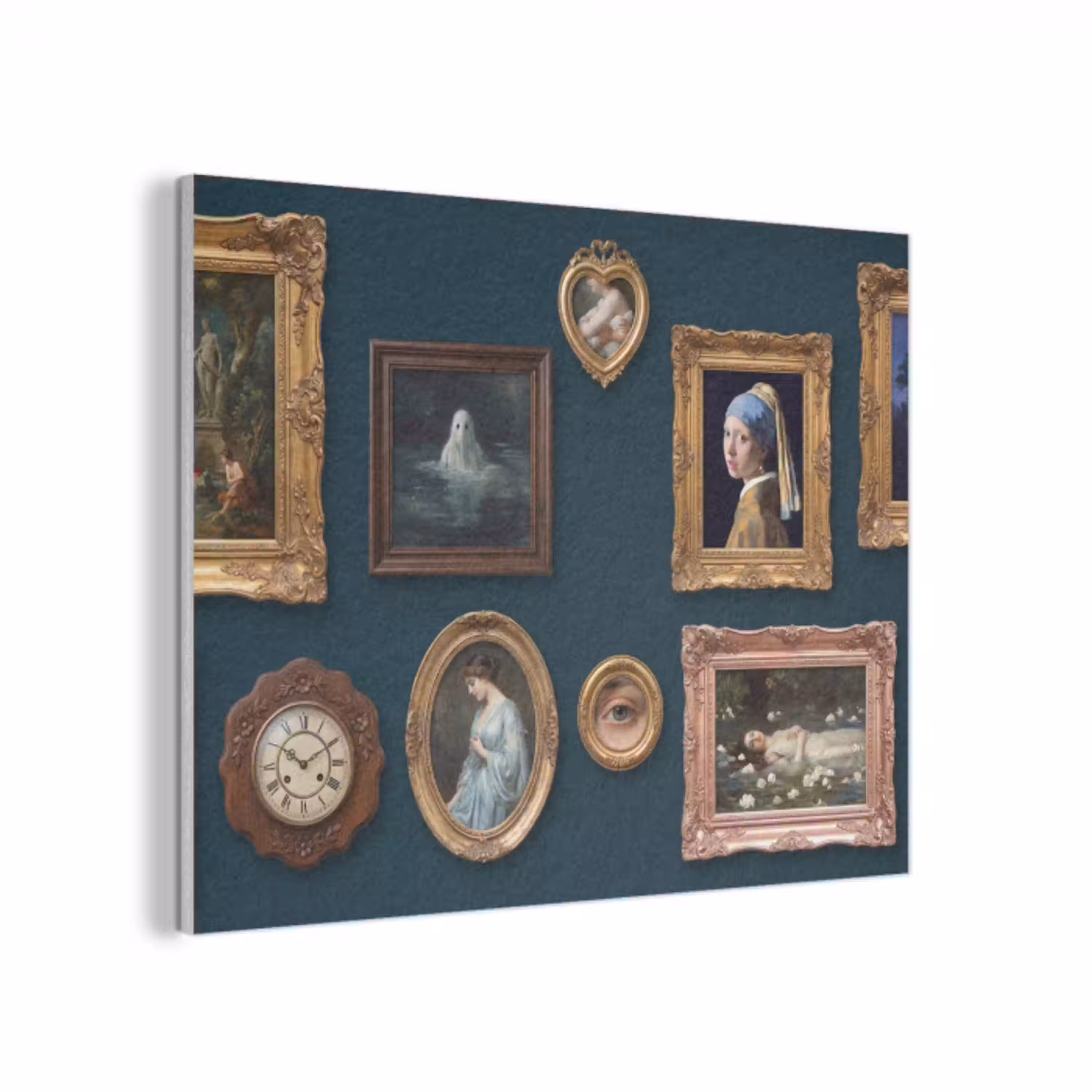 Kunst - Schilderijen - Decoratie - Klassiek - Groen PET vilt klein -3d