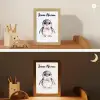 Pinguïn - Strikje - Roze - Dier Light Box met kabel (Kinderlampje) klein -sfeer3_kind