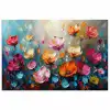 Klaprozen - Bloemen - Kunst - Botanisch poster papier klein -3d