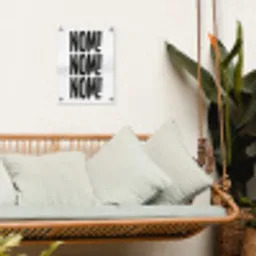 Decoratie - Japandi - Vintage - Zwart tuinposter los doek klein -sfeer7