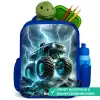 Thunder Wheels Kinderrugzak - Blauw middel -inhoud_NL