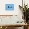 Vogel - Blauw - Eenvoudig tuinposter los doek klein -sfeer7