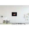 Piano - Kleurrijk - Verf - Modern textielposter latten blank klein -kinderkamer