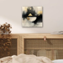 Abstract - Zwart - Verf - Modern aluminium wit klein -sfeer3