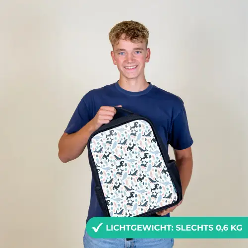 Klein - Oceaan - Walvissen - Octopus Rugzak - Zwart middel 861 -sfeer7_NL